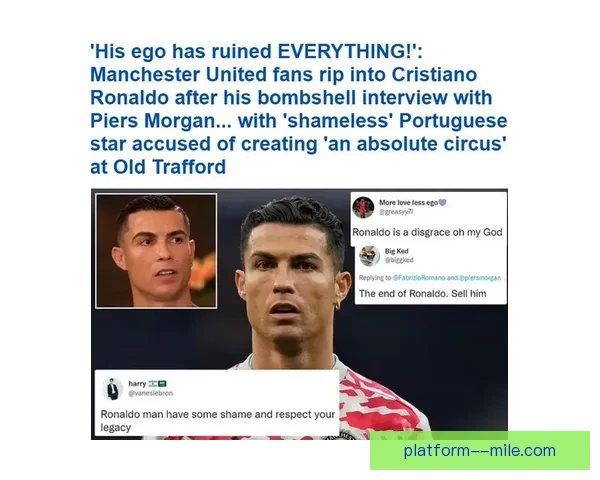 C罗专访炮轰曼联管理层不尊重自己遭解约背后真相揭露